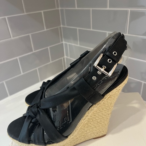 Aldo wedge sandals black - Picture 2 of 4
